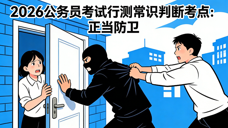 2026公务员考试行测常识判断考点:正当防卫