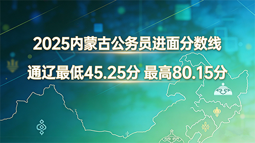 2025内蒙古公务员进面分数线|通辽最低45.25分 最高80.15分 2025内蒙古公务员进面分数线|通辽最低45.25分 最高80.15分