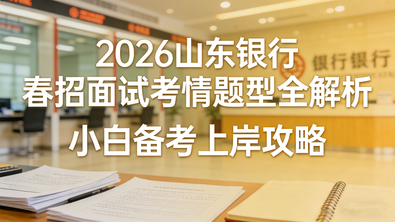 2026山东银行春招面试考情题型全解析 小白备考上岸攻略